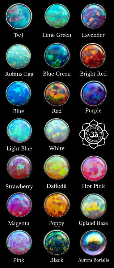 Peoples Jewelry - 4mm Threaded - Round - Opal Prong Ends