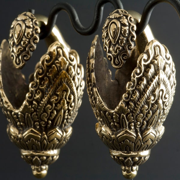 Peoples Jewelry - Brass Naga Ear Weights - Priced per pair