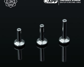 Peoples Jewelry - Threadless – 12g Titanium Labret Posts