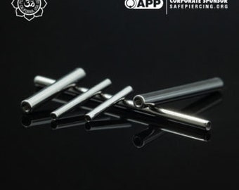 Peoples Jewelry - Threaded Titanium Straight Barbells