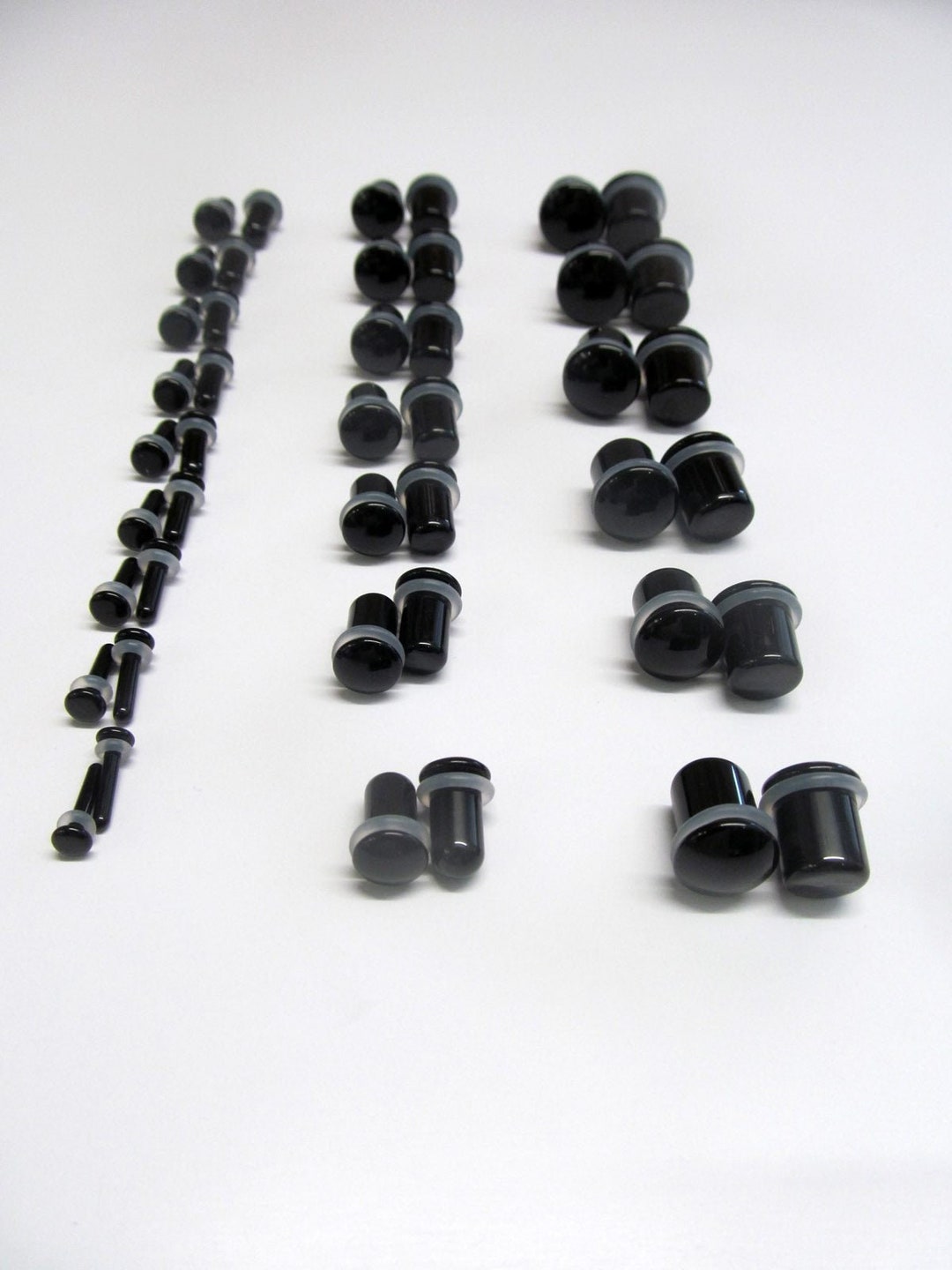 Gorilla Glass Single Flare With Silicone O Rings per Pair. Etsy Canada