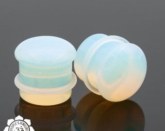 Peoples Jewelry - Single Flare Opalite Plugs - Priced per pair.