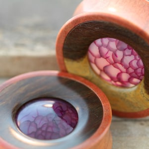 1 1/2 Pink Ivory with Lignum and Dragon Vein.   Only pair ever made.