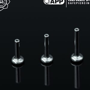 Peoples Jewelry - Threadless – 14g Titanium Labret Posts
