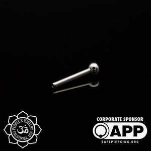 People's Jewelry - Threadless – 16g Titanium Ball-Back Labret Posts