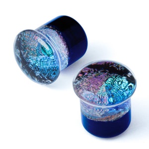 HAGAKURE PLUGS, 4 colors from Gorilla Glass - single flare and double flare - priced per pair.
