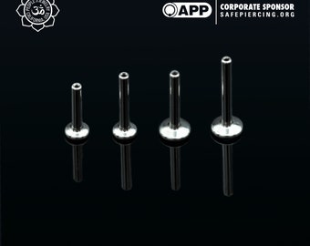 Peoples Jewelry - Threadless– 16g Titanium Labret Posts