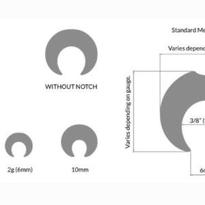 Gorilla Glass - septum pinchers - priced per piece. image 11