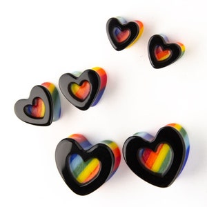 Gorilla Glass - Double Flared - PRIDE PLUGS - preislich pro Paar
