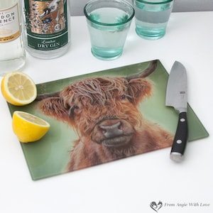 Highland Cow chopping board