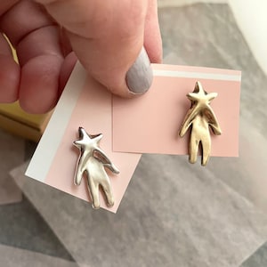 Star People lapel pins - brass or sterling silver - unisex pin - agender - androgynous - beautiful people - camille hempel design