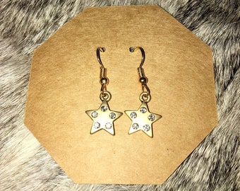 Simple Star Dangle Earrings