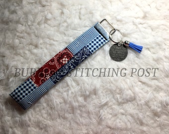 Bandana Quilt Key Fob