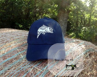 Bass Embroidered Baseball Cap