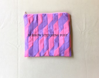 Purple and Pink Quilted Pouch