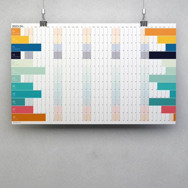 Any month Wall Planner (landscape)