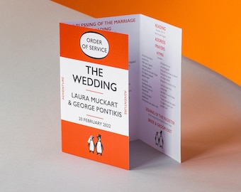 Penguin Book Wedding Order Of Service