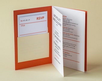 Penguin Book Wedding Invitation Book