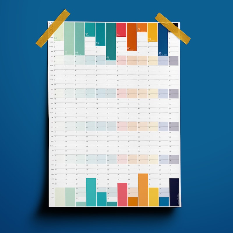 2025 Wall Planner - Etsy UK