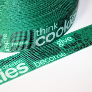 Girl Scout Cookie Words Ribbon