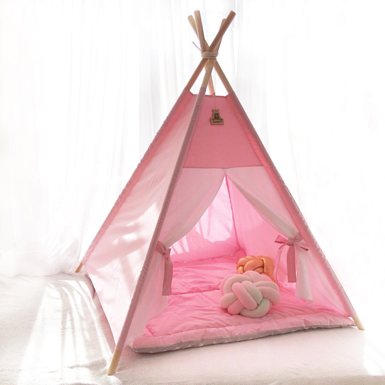 Kids Tent Teepee Tent For Girls Tipi Enfant Girls Teepee Etsy