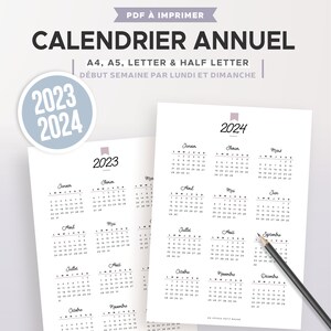 Calendrier Scolaire Gabon 2023 2024 Calendrier Annuel 2023 Et 2024 Imprimable Recharge À Imprimer | Etsy Canada