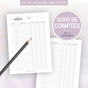 Cahier de Budget Mensuel: Carnet de Dépenses et Revenus pour 10 Ans et  Livre de Compte Personnel, Budget Familial, Comptabilité Format A4 (French