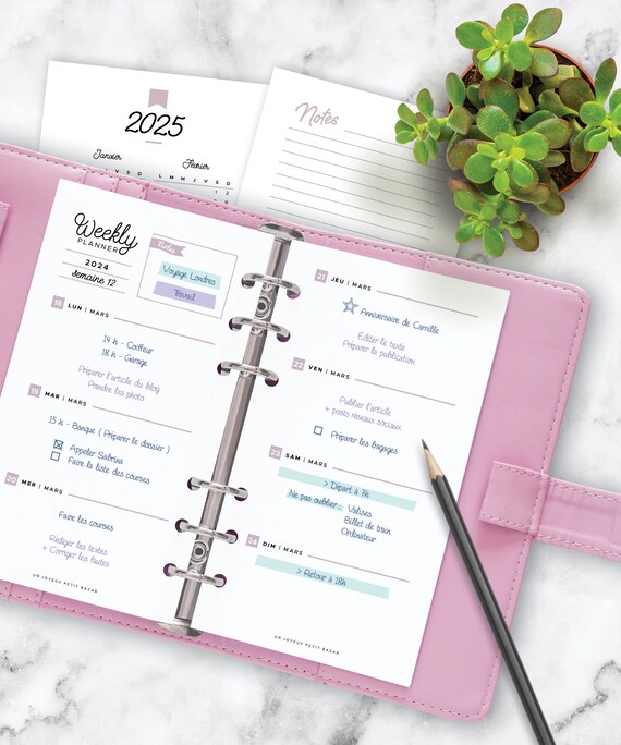 2024 Daily Planner Kit to Print Including Annual and Monthly Calendar,  Daily Planner & Other A5 and A4 Organizer Refills 