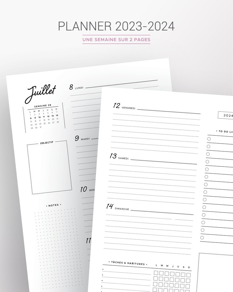 Cahier Spirale 24x32 Grand Carreaux Agenda Semainier 2024-2025 Kokonote Noir - Grand Format 21x25cm, Spirale, 260 Pages Planner Annuel Avec Autocollants Cahier Spirale 24x32 Grand Carreaux Agenda Semainier 2024-2025 Kokonote Noir - Grand Format 21x25cm, Spirale, 260 Pages Planner Annuel Avec Autocollants