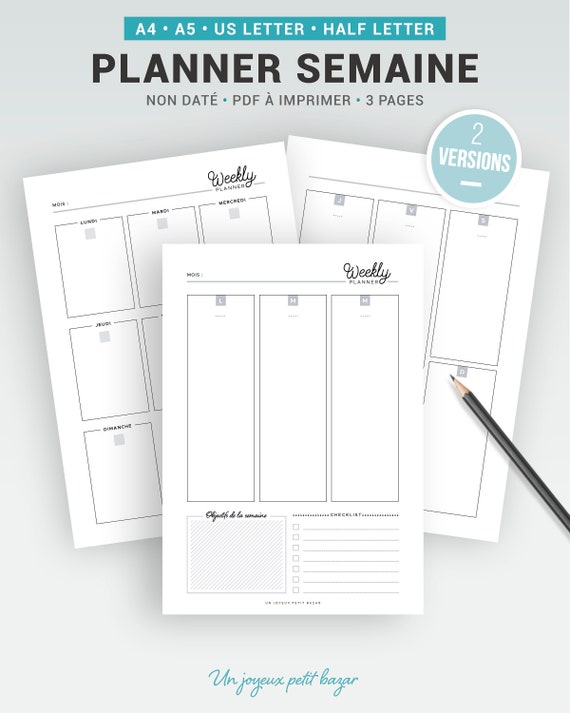 Agenda semainier a4 - Cdiscount