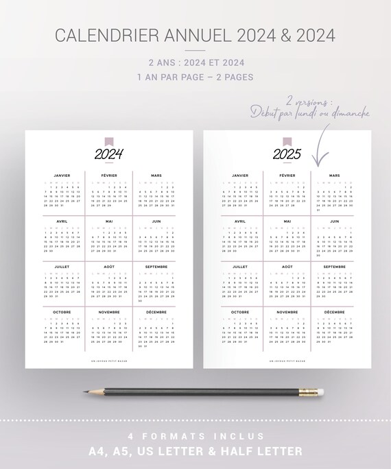 2024 Weekly Diary Kit to Print Including Annual and Monthly Calendars, a  Weekly Planner, A5 and A4 Organizer Refill 