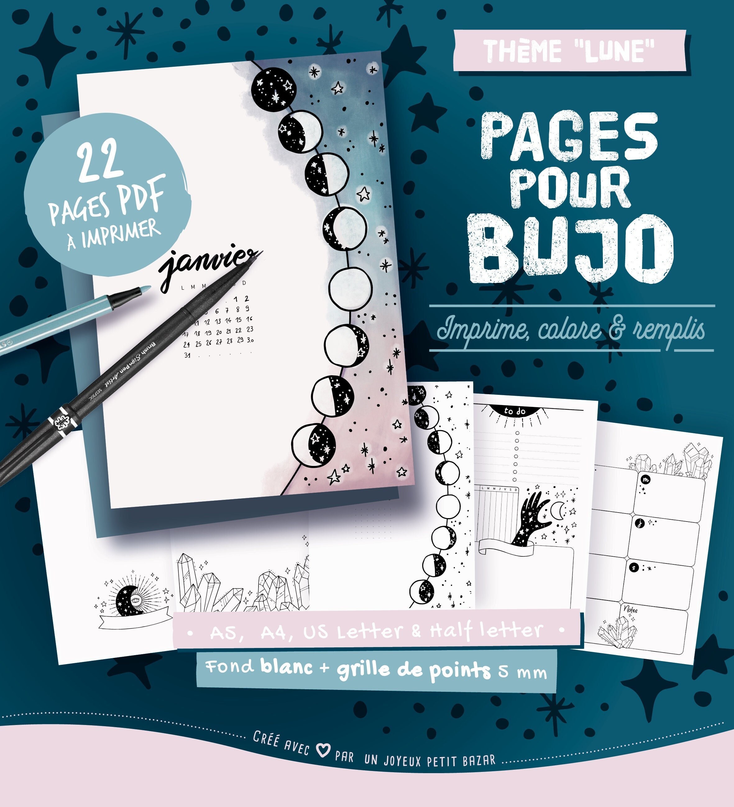 BULLET JOURNAL, 🍬 Mises en pages 2024