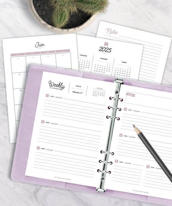 2024 Weekly Diary Kit to Print Including Annual and Monthly Calendars, a  Weekly Planner, A5 and A4 Organizer Refill 