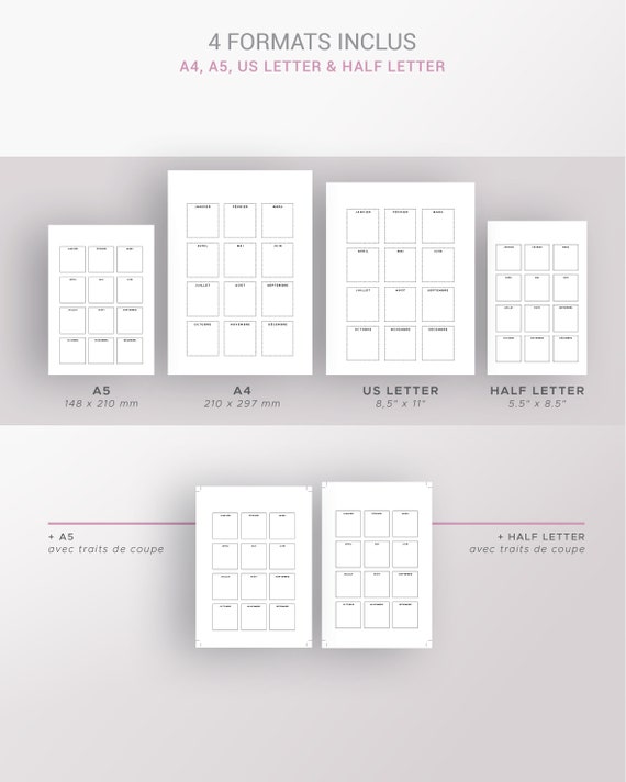 Calendrier 2023 Note Calendrier Annuel 2023 Et 2024 À Imprimer Et Page De Notes | Etsy