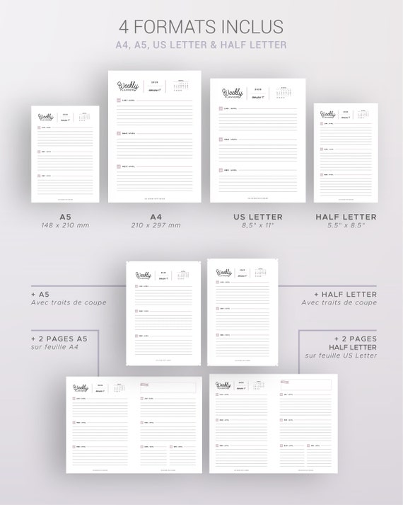 Page Agenda Semaine Vierge - Get Images