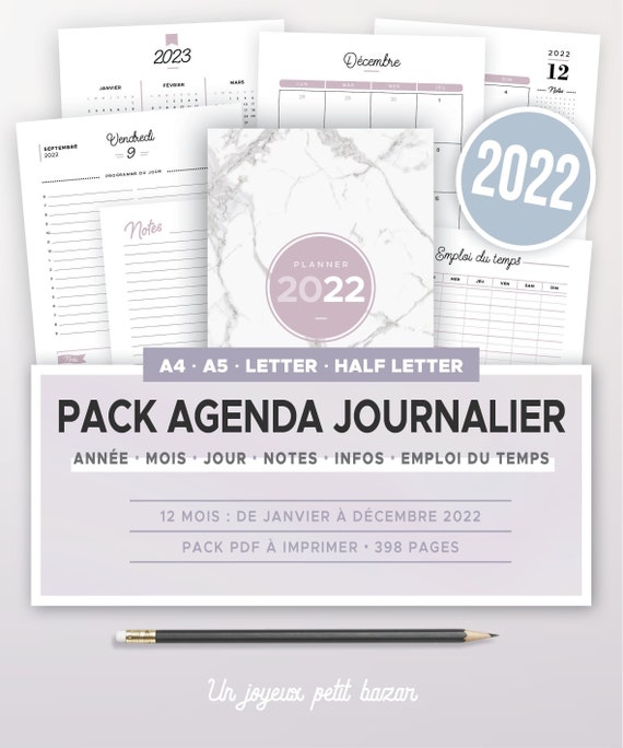 Calendrier Very Utile 2023 Kit Agenda Journalier 2022 À Imprimer Incluant Calendrier | Etsy Singapore Calendrier Very Utile 2023 Kit Agenda Journalier 2022 À Imprimer Incluant Calendrier | Etsy Singapore