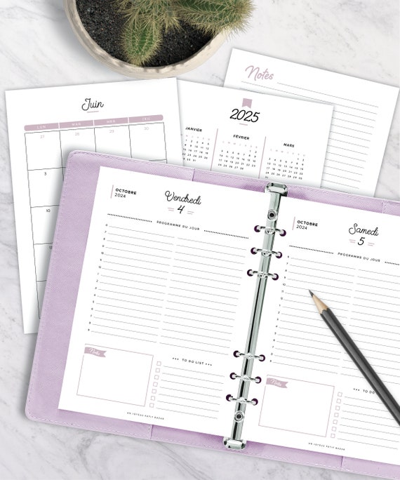 2024 Daily Planner Kit to Print Including Annual and Monthly