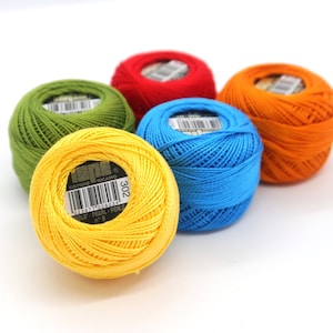 Perle Cotton thread ISPE, size 8 thread, embroidery and cross stitch thread, 10g per ball