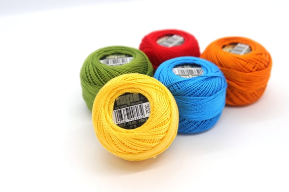 Perle Cotton Thread ISPE, Size 8 Thread, Embroidery and Cross Stitch Thread,  10g per Ball 
