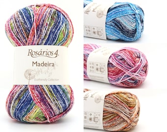 Mercerized cotton yarn Madeira, 100 grs, ecofriendly collection, made in Portugal