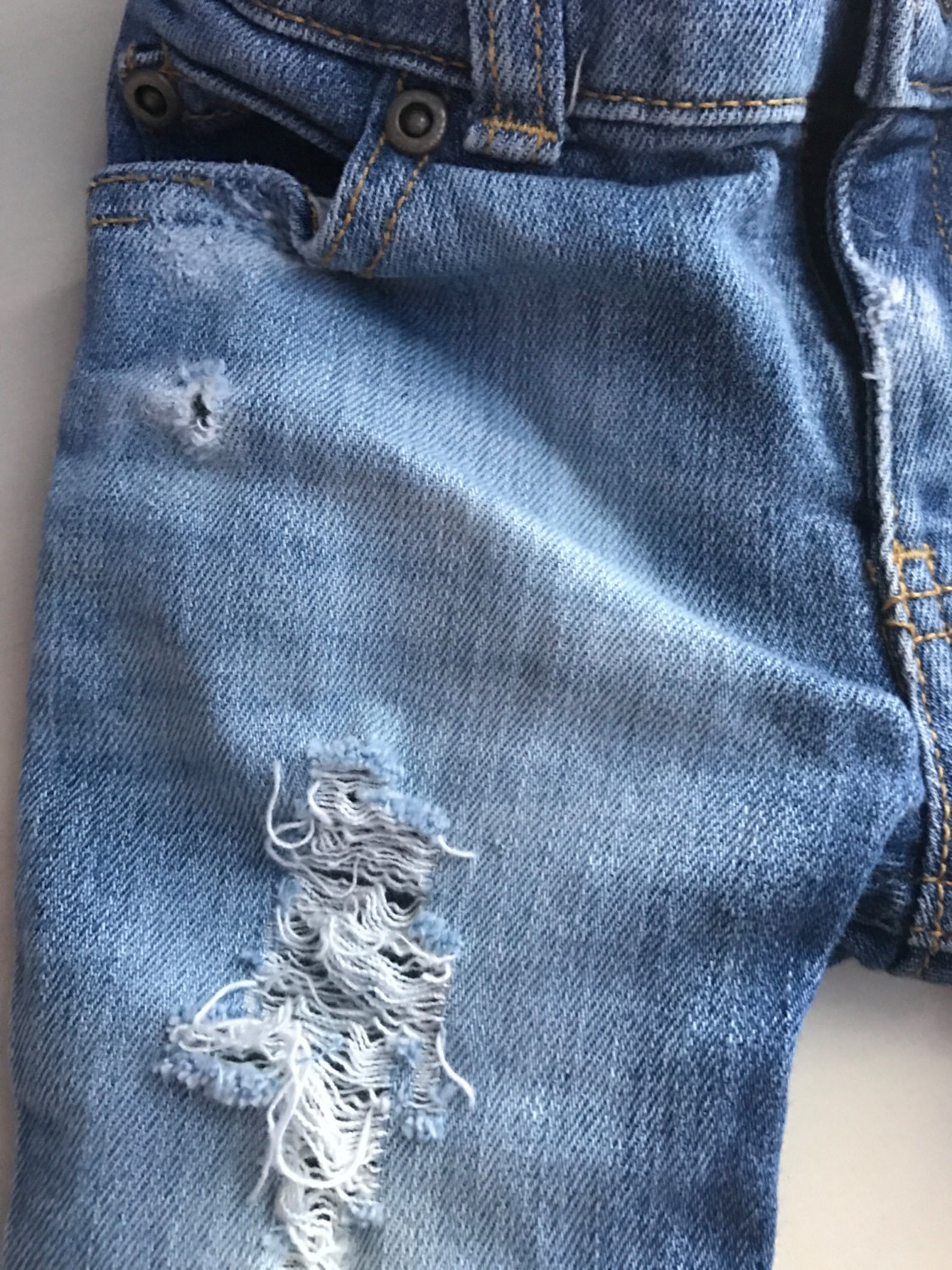 All Torn up Unisex Jeans Distressed Jeans With Rips and - Etsy