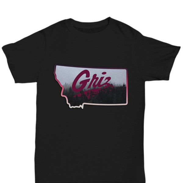 Montana griz, home of the griz, montana grizzlies, montana state t-shirt