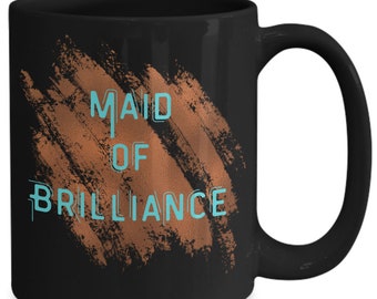 Maid of brilliance, mug turquoise et cuivre