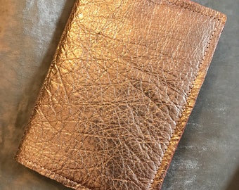 Personalised leather passport cover