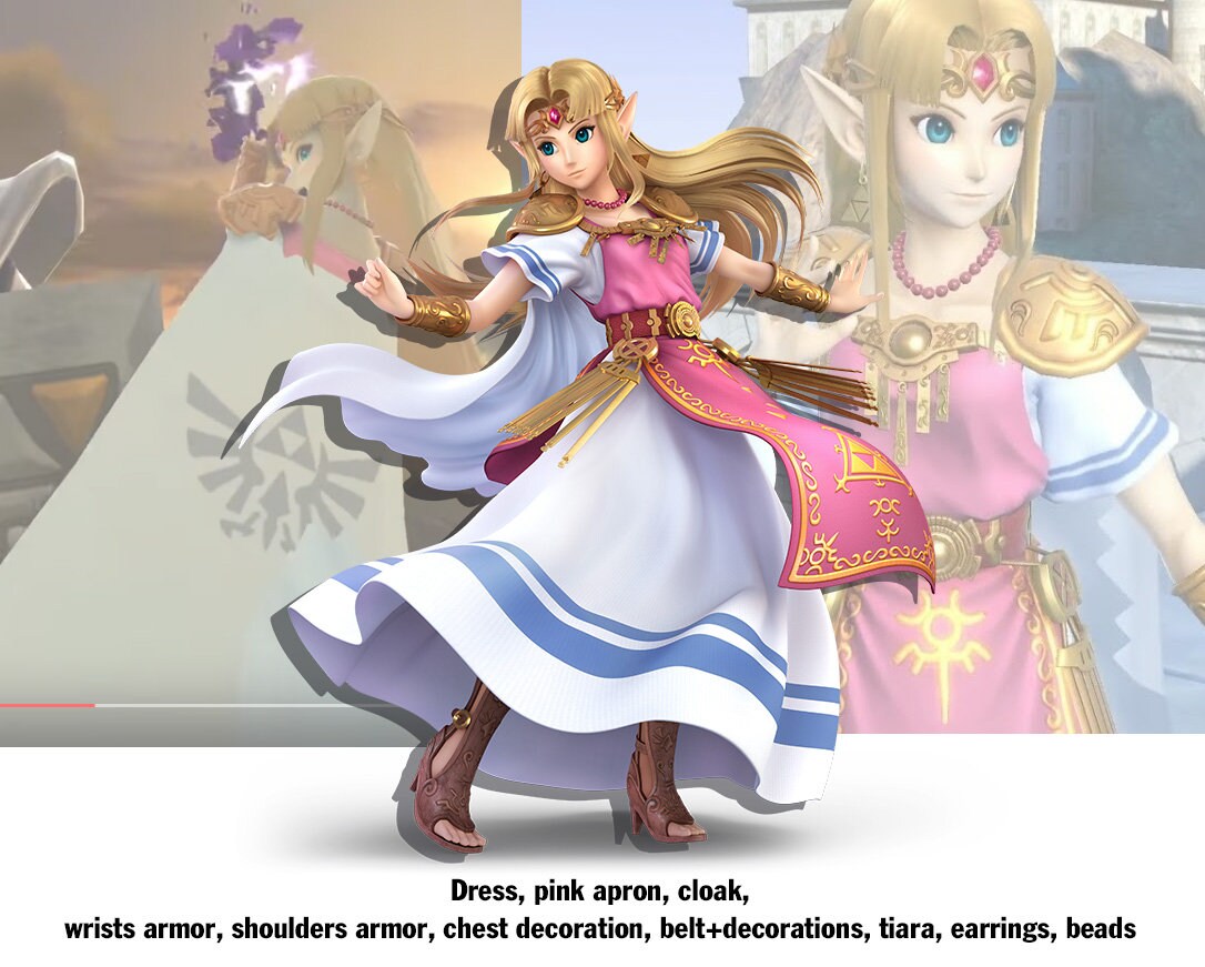 Princess Zelda Royal Blue Dress inspired by Breath of the Etsy