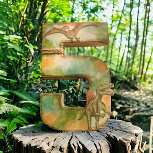 Dinosaur Birthday Party Decorated Number,  Jurassic Park Birthday&#39;s  Party Decoration , Dinosaur Theme Party, Photo Prop