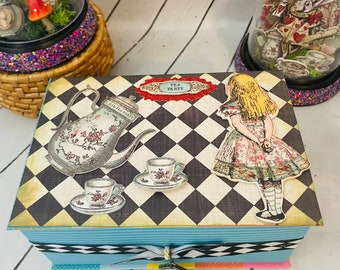 Alice in wonderland Surprise Box Keepsake Box Birthday Girls Gift