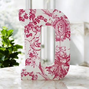 Letras del alfabeto de madera estilo shabby chic para decoración de habitaciones y fiestas.