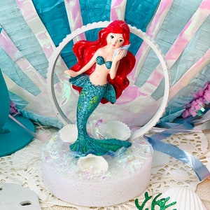 Little Mermaid Cake Topper Princess Ariel La Sirenita Party Decor