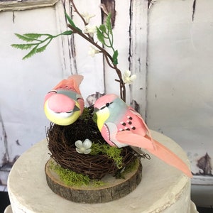 Birds Cake Toppers   Wedding  Birthday Anniversary  Gay Cake Topper Gay Wedding Decor Love Birds Centerpiece